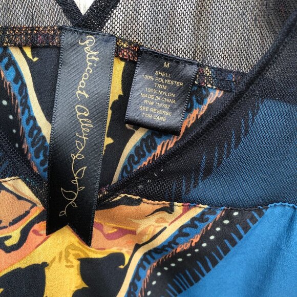 Anthropologie Petticoat Alley Sheer Mesh Straps Sleeveless Mini Dress Medium - Picture 3 of 5